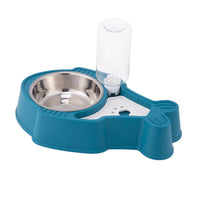 HKM-6527805 Pet 2-in-1 Automatic Drinking Bowl with Moisture Proof Design - Eco-Friendly PP Material in Blue, Pink or Green
