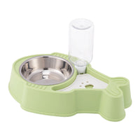 HKM-6527805 Pet 2-in-1 Automatic Drinking Bowl with Moisture Proof Design - Eco-Friendly PP Material in Blue, Pink or Green