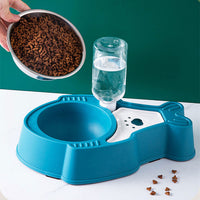 HKM-6527805 Pet 2-in-1 Automatic Drinking Bowl with Moisture Proof Design - Eco-Friendly PP Material in Blue, Pink or Green