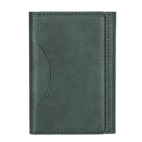 HKM-652883 Leather Tri-fold Magnetic Wallet Card Holder for Apple - Embossed Design, Various Colors Available