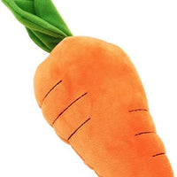 HKM-6529085 Soft Squeaky Carrot-Shaped Plush Toy for Dogs - Bite-Resistant & Comfortable