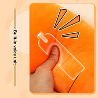 HKM-6529085 Soft Squeaky Carrot-Shaped Plush Toy for Dogs - Bite-Resistant & Comfortable