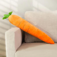 HKM-6529085 Soft Squeaky Carrot-Shaped Plush Toy for Dogs - Bite-Resistant & Comfortable