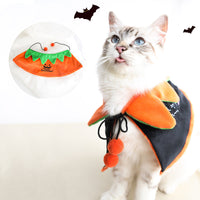 HKM-6529213 Halloween Pet Costume with Pumpkin Cloak, Bat Wings, and Demon Vest Options