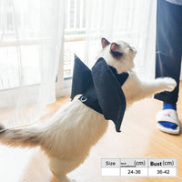 HKM-6529213 Halloween Pet Costume with Pumpkin Cloak, Bat Wings, and Demon Vest Options