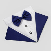 HKM-6529597 Stylish Pet Collar Triangle Scarf - Black/White, Blue/White, Red/Black, Blue/Black, Polyester