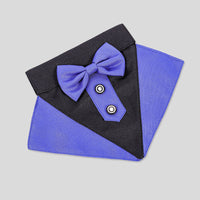 HKM-6529597 Stylish Pet Collar Triangle Scarf - Black/White, Blue/White, Red/Black, Blue/Black, Polyester