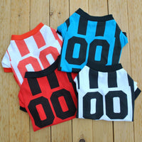 HKM-6529981 Classic Striped Jersey for Pets ¨C Blue and Black, Black and Red, Black and White ¨C XS to L Sizes