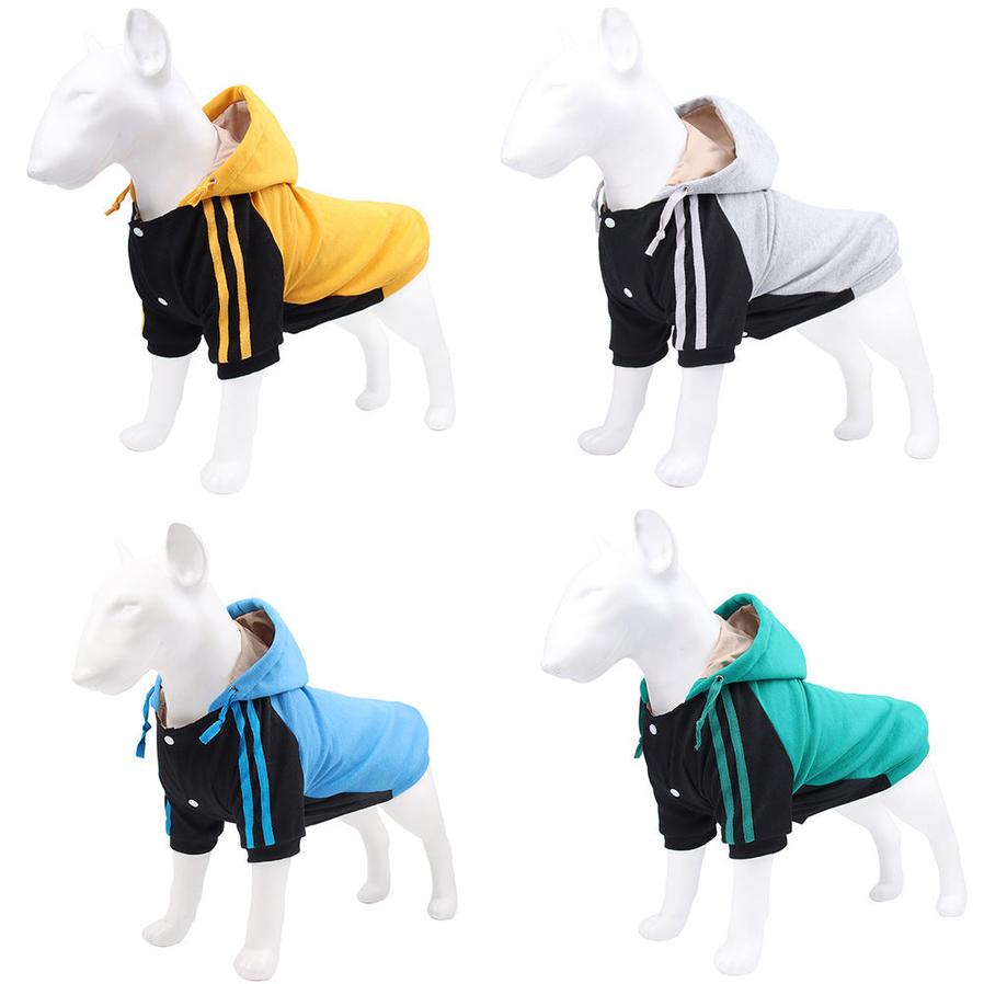 HKM-653075 Warm Casual Dog Sweater for Small to Medium Dogs - Soft Sweater Cloth & Polyester, Available in Blue, Yellow, Green, Gray