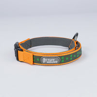 HKM-6530877 Reflective Holographic Dog Leash, Durable Nylon Webbing in Purple, Orange, or Black