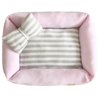HKM-6531645 Removable Washable Velvet Pet Nest - Soft Flannel with Waterproof Non-Slip Bottom in Pink, Purple, or Blue