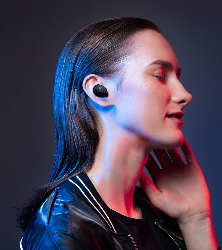 HKM-653203 True Wireless Bluetooth Headset with Binaural In-Ear Design and IP4X Dustproof Rating