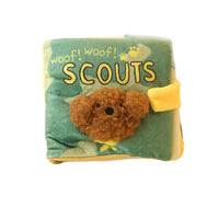 HKM-6532413 Plush Green Cloth Book Toy for Dogs with Sound and Smell Features