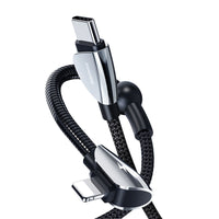 HKM-653395 1.2m Type-C to USB Data Cable for Android Phones - Single Connector, Black
