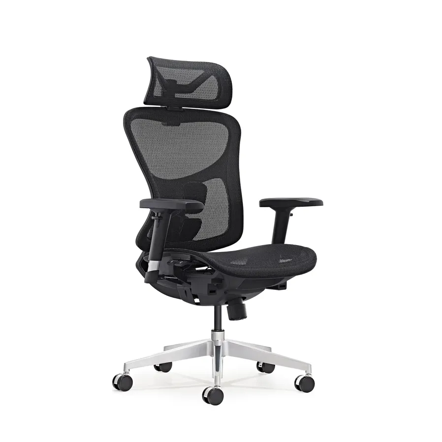 HKM-653459 Ergonomic Mesh Executive Office Chair with Swivel and Gas Lift Mechanism for Comfort at Work