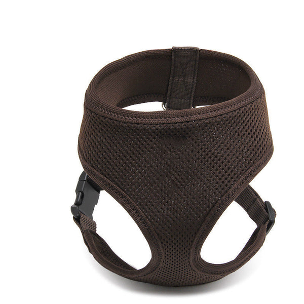 HKM-6536637 Breathable Soft Pet Dog Chest Strap for Comfortable Walking - Multiple Sizes and Colors Available
