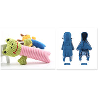 HKM-6537021 Plush Sound Toy Set – Yellow Puppy, Coffee Calf, Green Frog (Varied Sizes)
