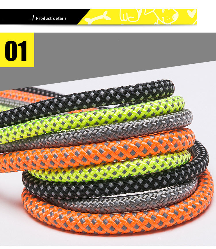 HKM-6537149 Durable Dog Walking Rope - Available in Orange, Light Green, Gray, and Black, 180cm Length with Comfortable Grips