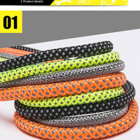 HKM-6537149 Durable Dog Walking Rope - Available in Orange, Light Green, Gray, and Black, 180cm Length with Comfortable Grips