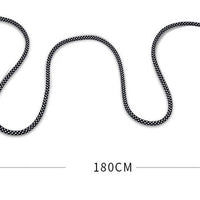 HKM-6537149 Durable Dog Walking Rope - Available in Orange, Light Green, Gray, and Black, 180cm Length with Comfortable Grips