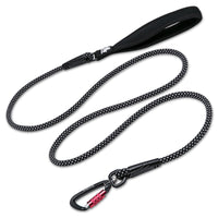 HKM-6537149 Durable Dog Walking Rope - Available in Orange, Light Green, Gray, and Black, 180cm Length with Comfortable Grips