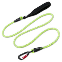 HKM-6537149 Durable Dog Walking Rope - Available in Orange, Light Green, Gray, and Black, 180cm Length with Comfortable Grips