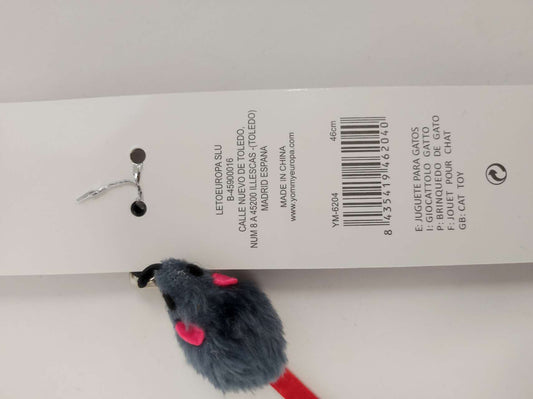 HKM-6538173 Interactive Little Mouse Cat Teaser Toy for Playful Cats