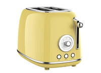 HKM-653907 Retro 2-Slice Toaster, Customizable Colour Options for Breakfast Preparation