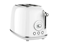 HKM-653907 Retro 2-Slice Toaster, Customizable Colour Options for Breakfast Preparation