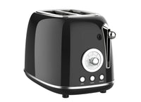 HKM-653907 Retro 2-Slice Toaster, Customizable Colour Options for Breakfast Preparation