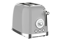 HKM-653907 Retro 2-Slice Toaster, Customizable Colour Options for Breakfast Preparation