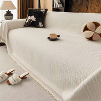HKM-653907 Universal High Sense Anti-Scratching Chenille Sofa Cover - All-Inclusive Dust Protection in Soft Colors