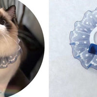 HKM-6539325 Pet Triangle Scarf with Bell Collar for Cats and Dogs - Adjustable Lace Bow Knot Design