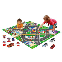 HKM-653971 Non-Toxic Educational Traffic Play Mat for Kids Age 2-4, Soft Non-Woven Fabric Baby Carpet, 70x80 cm
