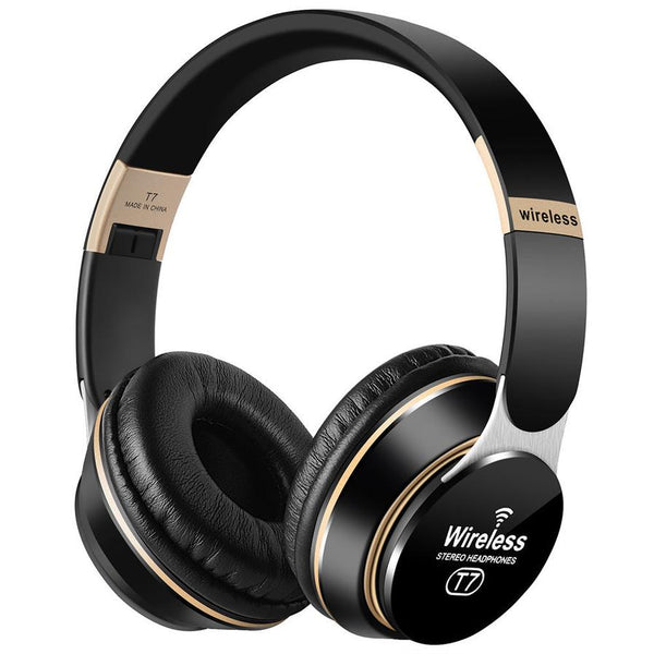HKM-654035 Foldable Wireless Bluetooth Headset with Stereo Sound and Call Function - Compatible with Mobile Devices