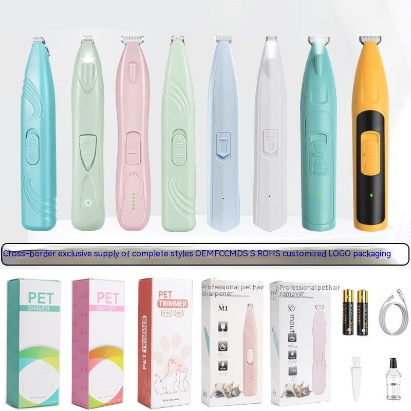 HKM-6541117 Electric Pet Hair Remover with Cleaning Brush and Clipper - Multi-Color Options