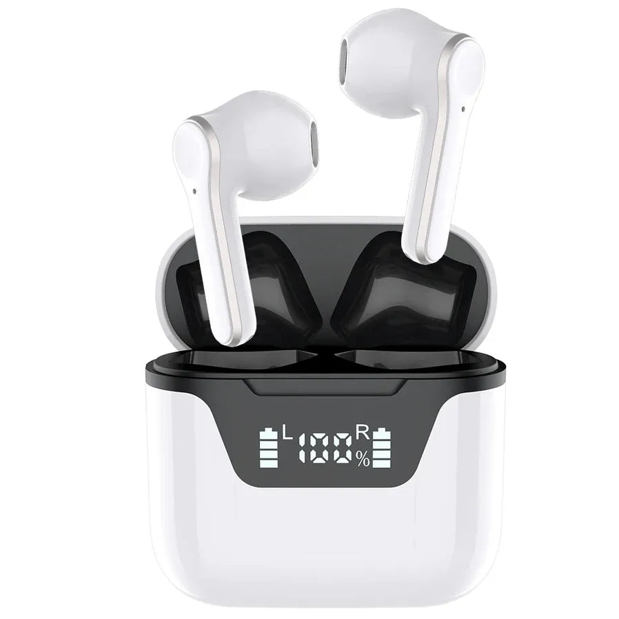 HKM-654163 Wireless Earbuds with LED Battery Display - Bluetooth Earphones for Clear Sound and Comfort