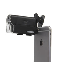 HKM-654227 Adjustable 60X-100X Mobile Phone Microscope with ABS Frame and Acrylic Lens