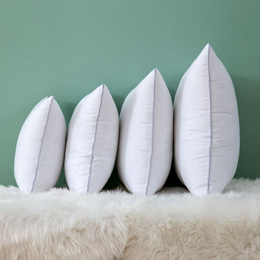 HKM-654291 Luxury Velvet Feather Pillow with 100% Soft Filling and Three-Dimensional Edging