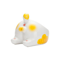 HKM-6543293 Inclined Ceramic Pet Bowl with Cute Cartoon Design - Large Capacity Feeder for Dogs and Cats