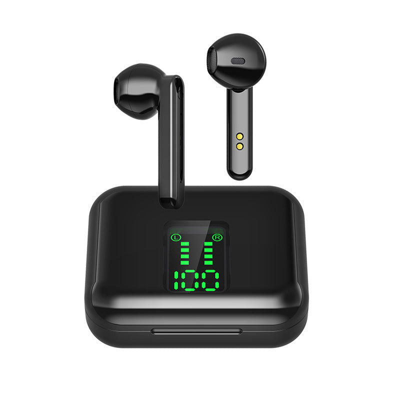 HKM-654483 Wireless Semi-In-Ear Bluetooth Headphones with 3-Hour Playback Time and Quick Charging