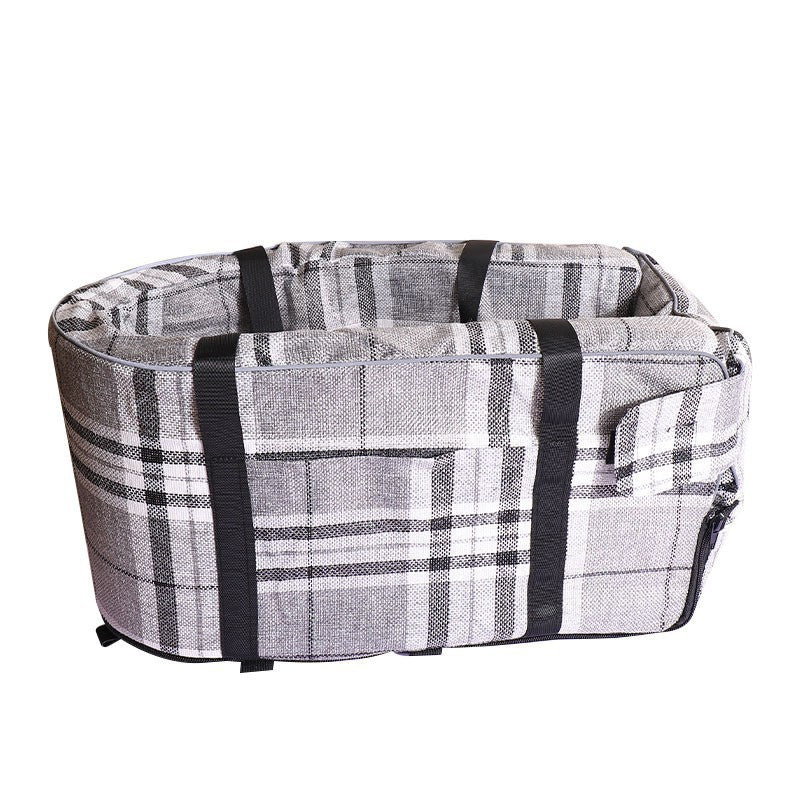 HKM-6545341 Outdoor Pet Kennel for All Seasons - Gray, Blue, and Red Fabric Options