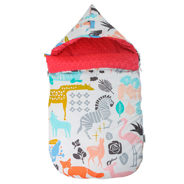 HKM-654547 Cotton Dual-Use Beanie Blanket Sleeping Bag for Babies, 0-3 Years, Thick & Warm