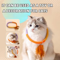 HKM-6546365 Cotton Rope Catnip Chew Toy with Feather for Interactive Fun and Dental Care