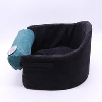 HKM-6547133 Removable and Washable Cloth Pet Car Armrest Box in Green and Black