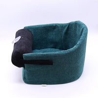 HKM-6547133 Removable and Washable Cloth Pet Car Armrest Box in Green and Black