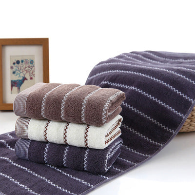 HKM-654739 Embroidered Cotton Towel - Soft, Absorbent, 100% Cotton with Jacquard Design