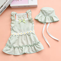 HKM-6548669 Charming Purple & Mint Green Pet Summer Vest for Cats