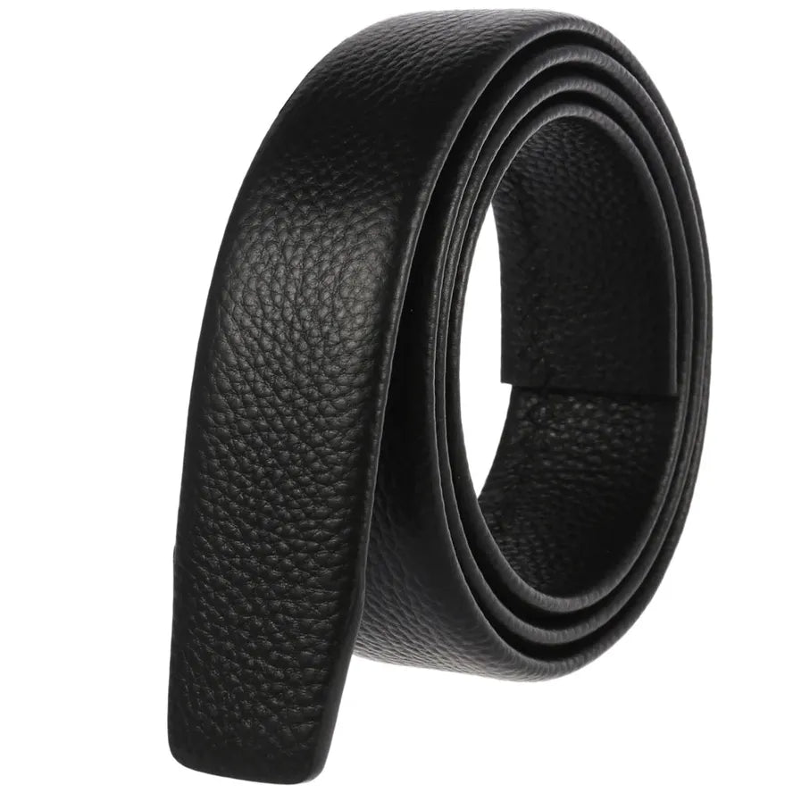 HKM-654867 Men's Cowhide Leather Belt Strip - Durable First Layer Design, Model LY35-3603