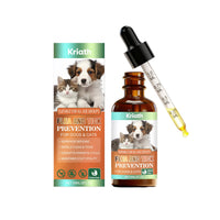 HKM-6548925 Flea and Tick Prevention Support Drops for Dogs and Cats - Natural Ingredients for Safe Protection